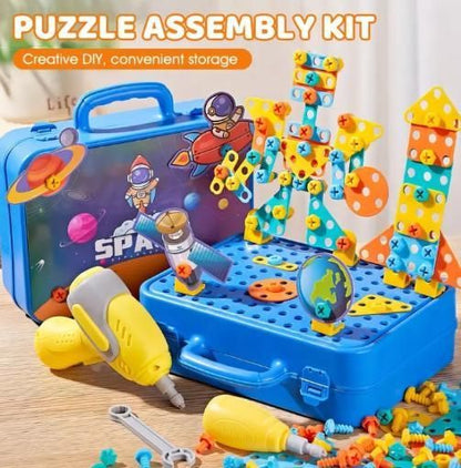 3D Screw Puzzle Box - Drill Screw Tool Set for Kid's